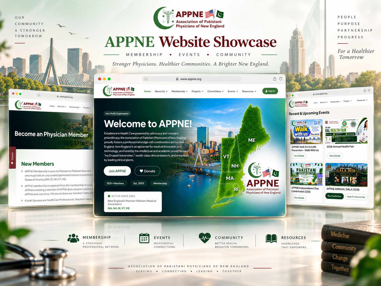 APPNE website interface